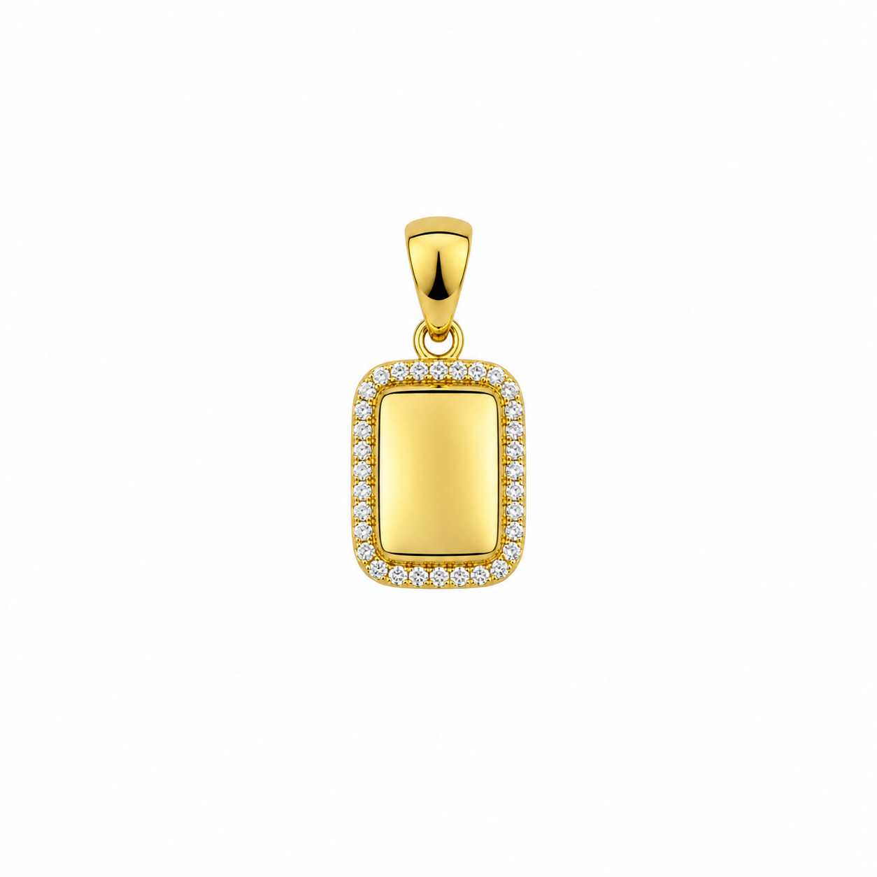Dikdörtgen Charm Kolye Ucu