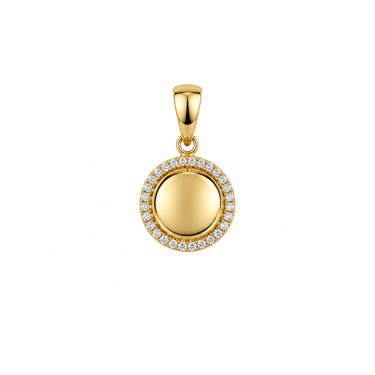 Yuvarlak Daire Charm Kolye Ucu
