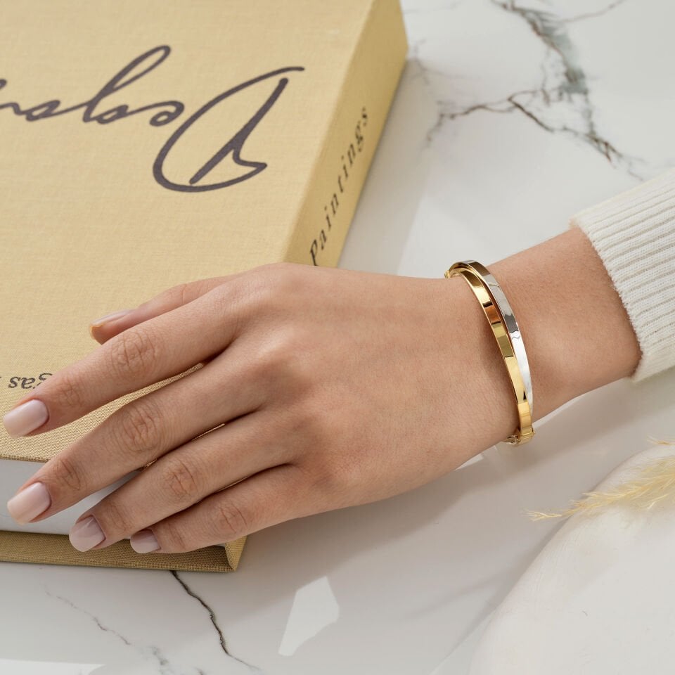 İkili Sarı-Beyaz Renk Kelepçe