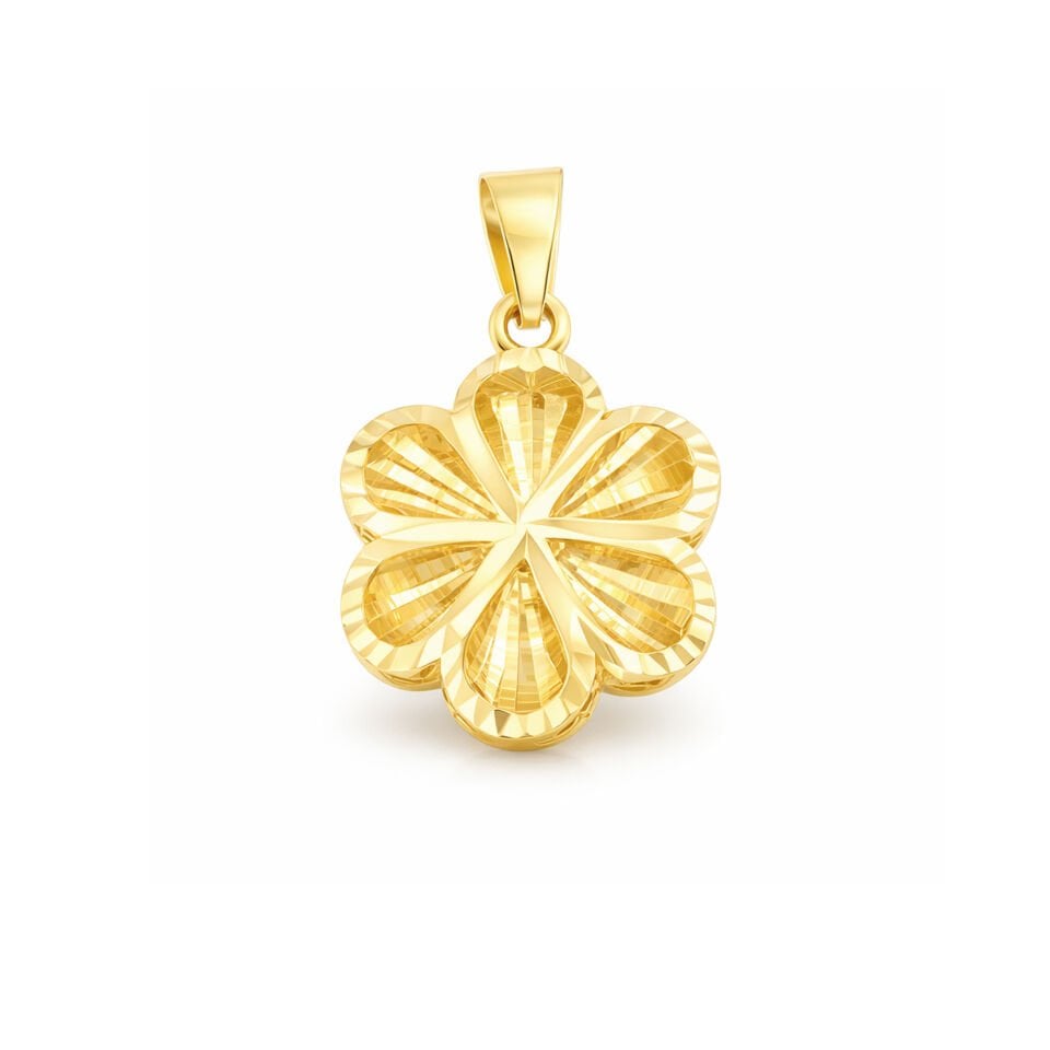 Desenli Çiçek Kolye Ucu