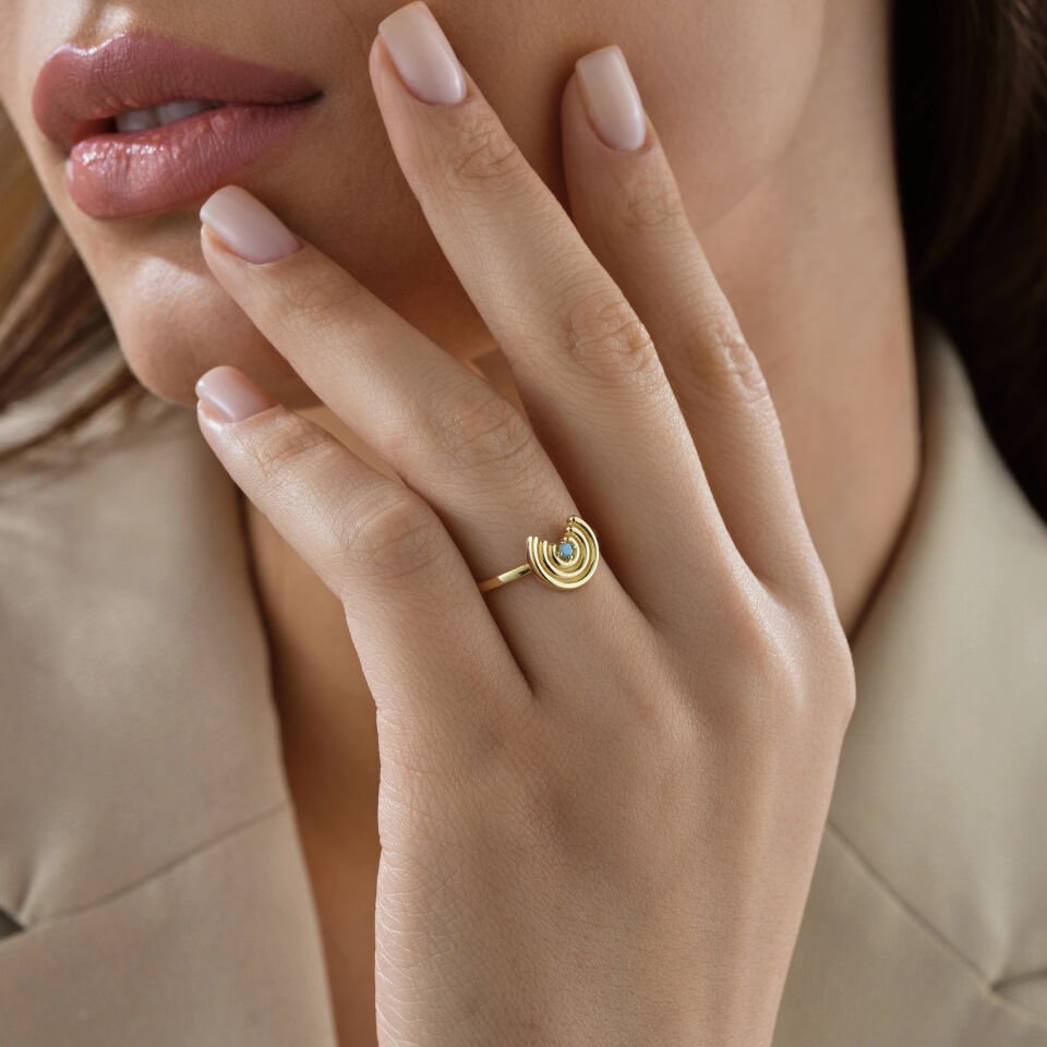 Firuze Taşlı Yüzük