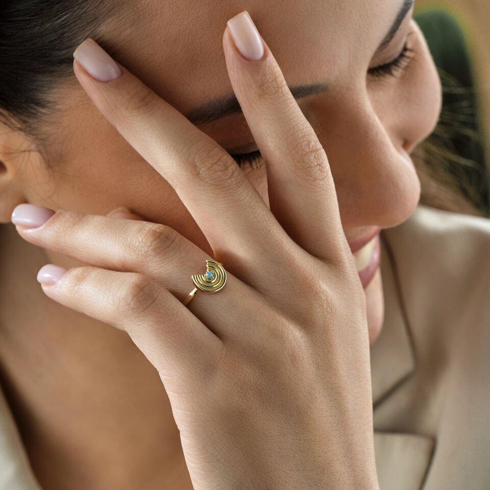 Firuze Taşlı Yüzük