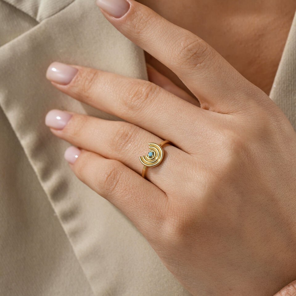 Firuze Taşlı Yüzük