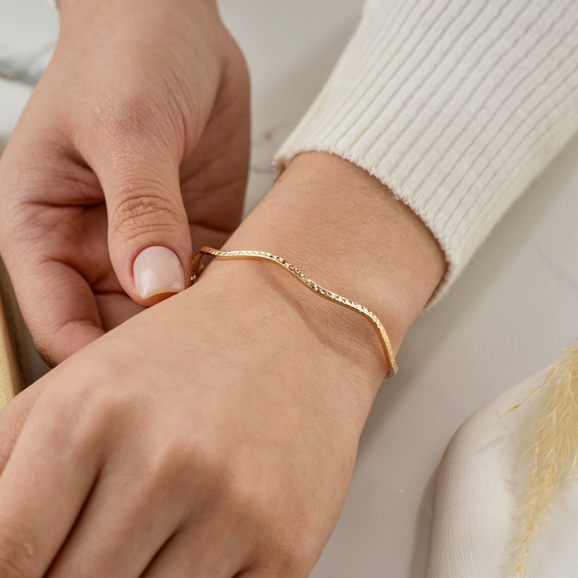 Zig Zag Desenli Kelepçe