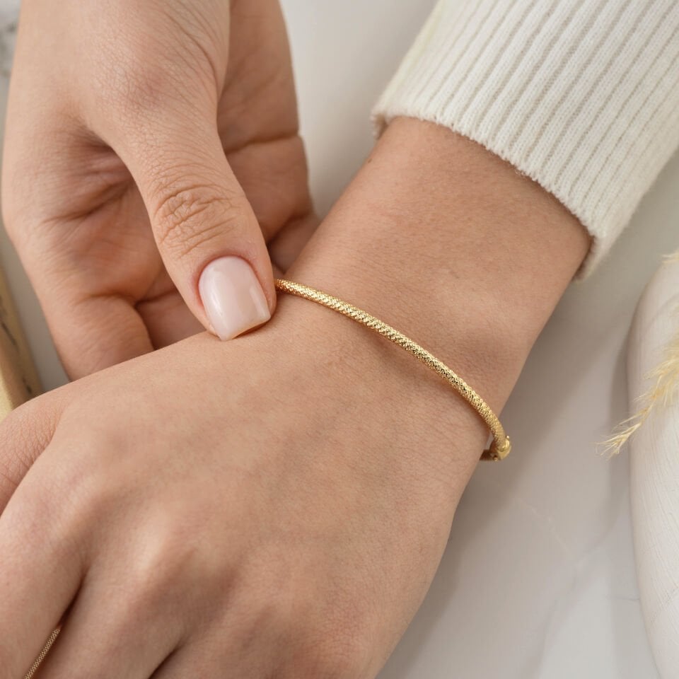 Desenli Işıltılı Kelepçe