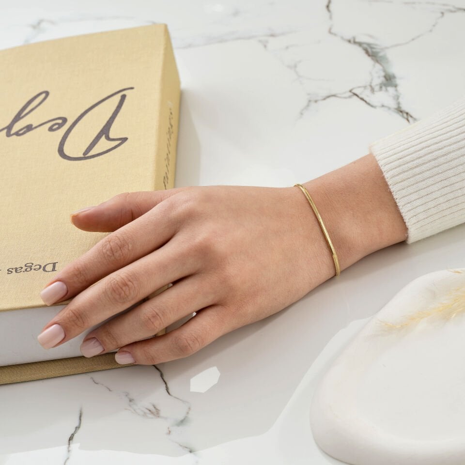 İnce Balık Sırtı Bileklik