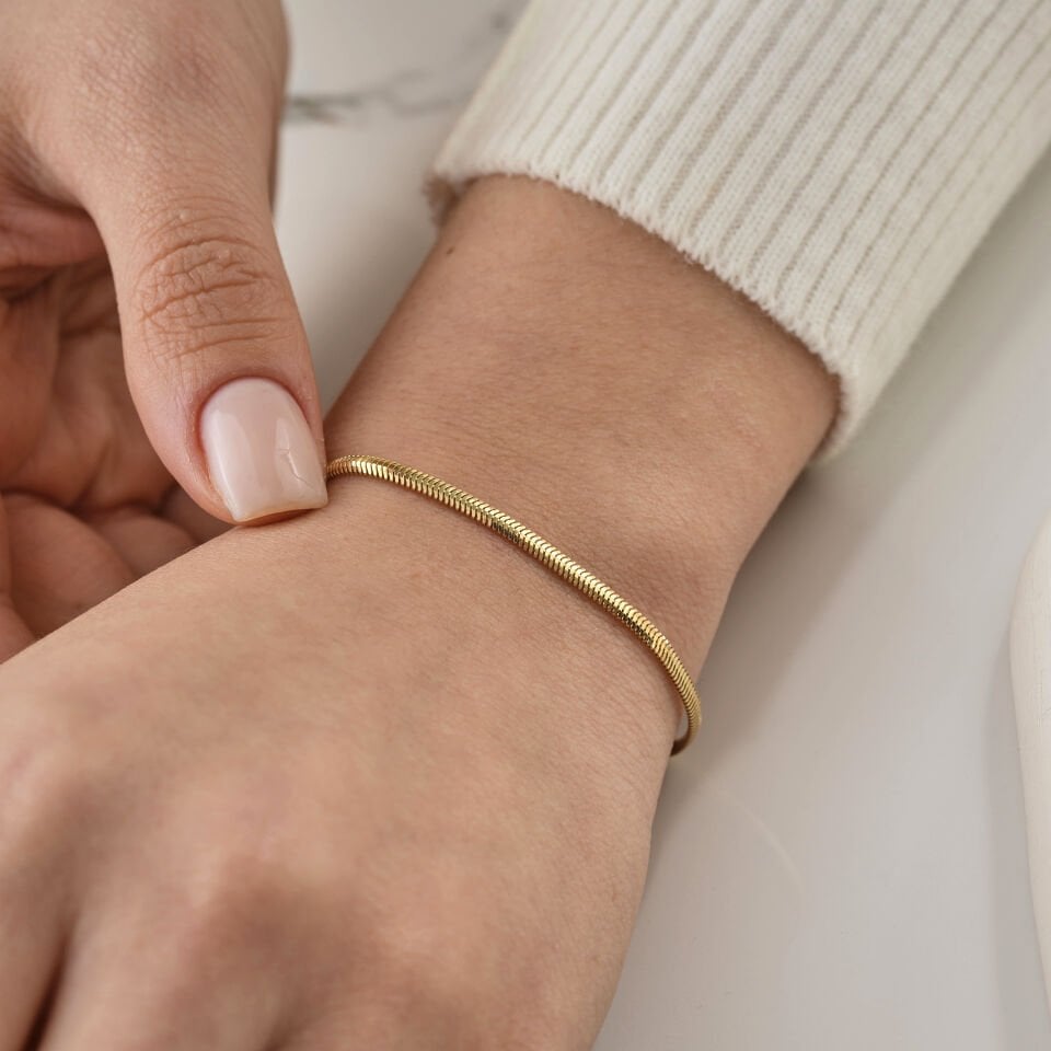 İnce Balık Sırtı Bileklik