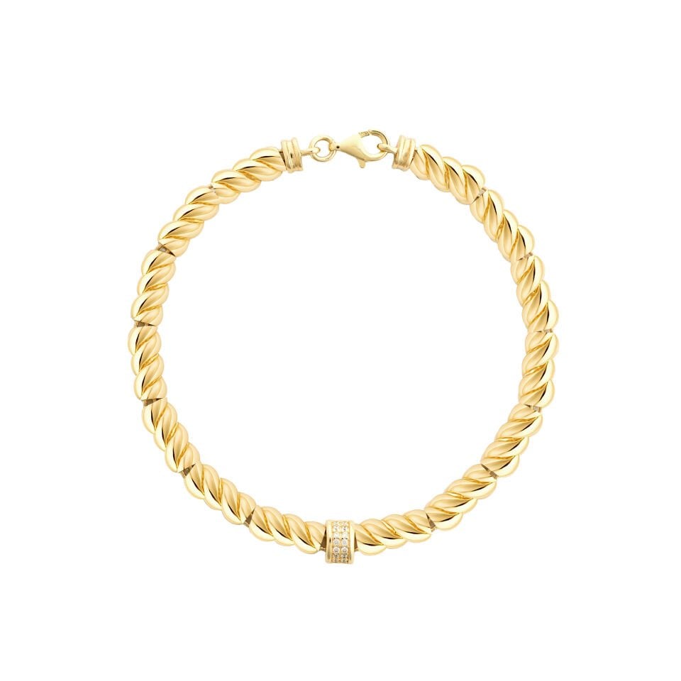 Taşlı Burgu Bileklik