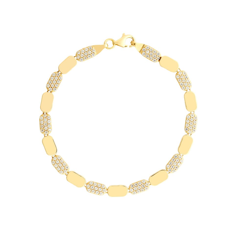 Taşlı Dikdörtgen Bileklik