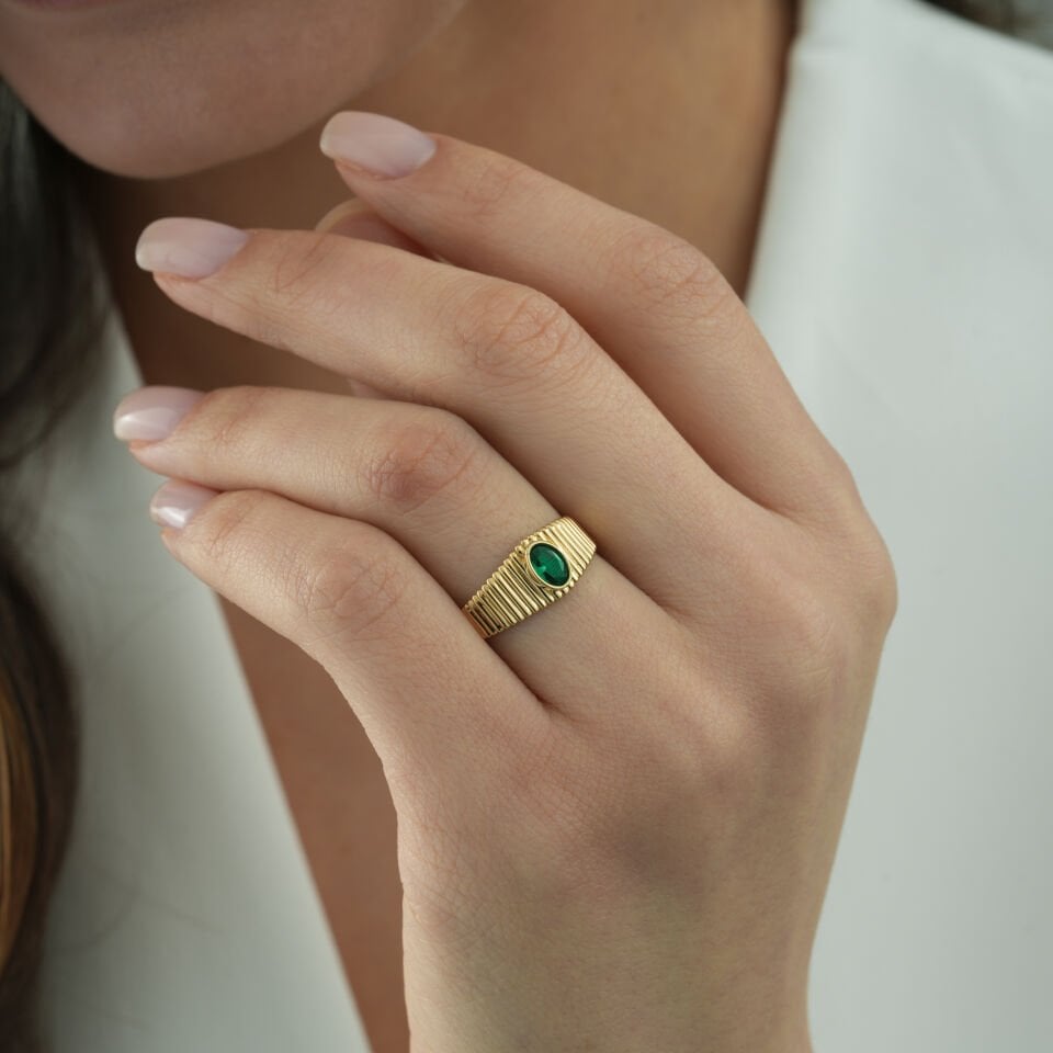 Renkli Ruffles Yüzük