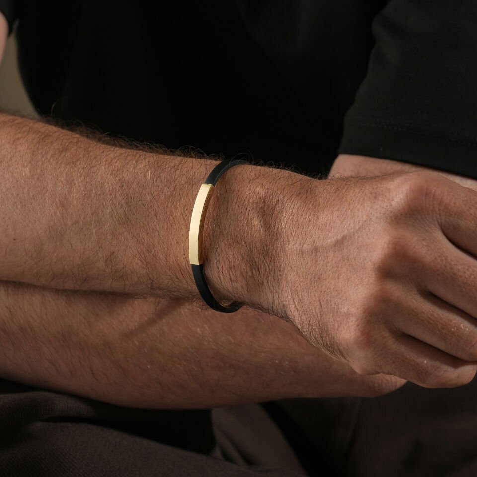 Medium Plaka Kauçuk Bileklik