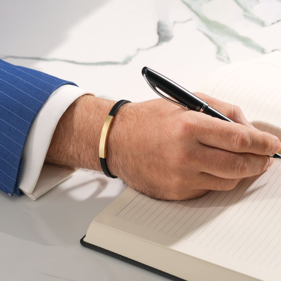 Medium Plaka Kauçuk Bileklik