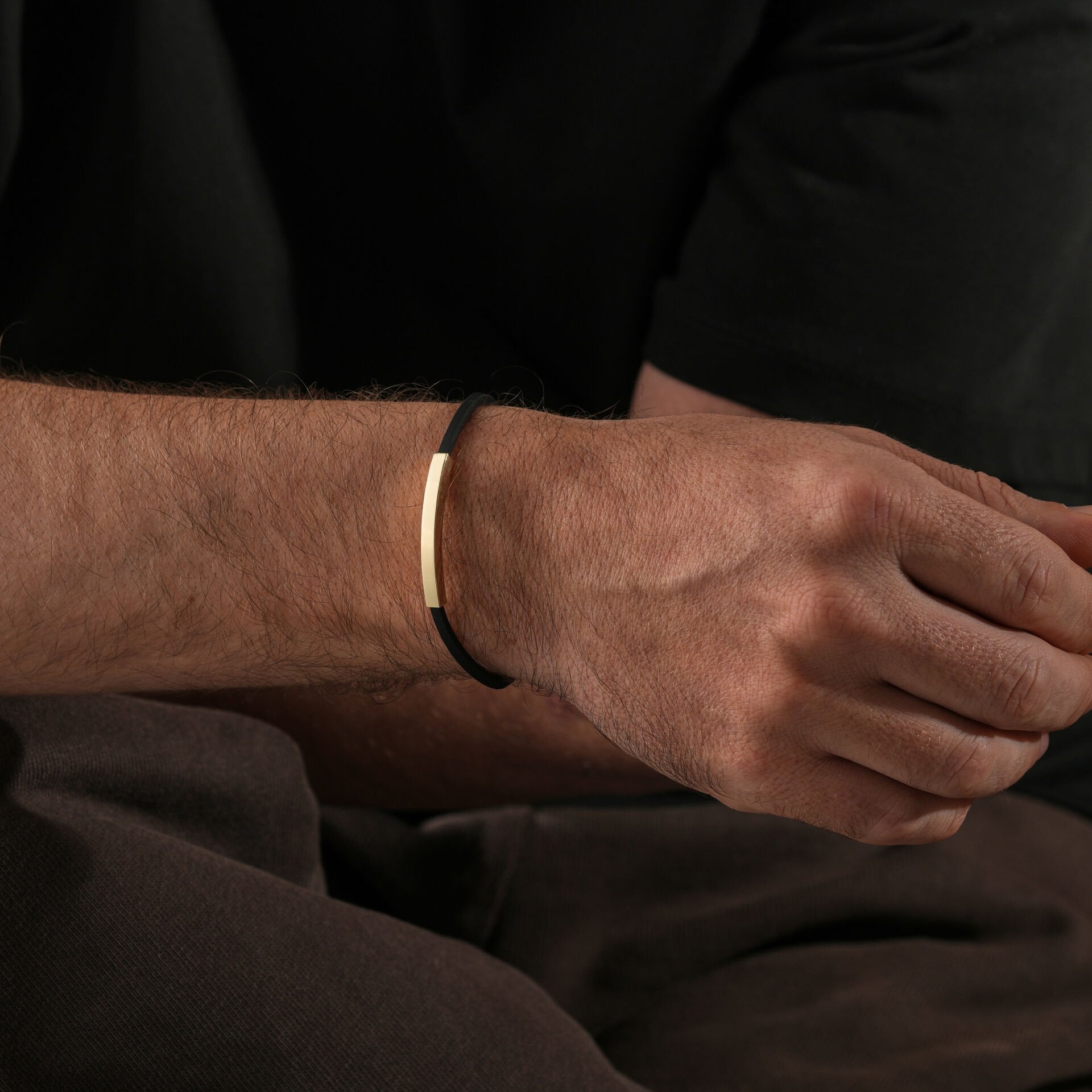 Small Plaka Kauçuk Bileklik