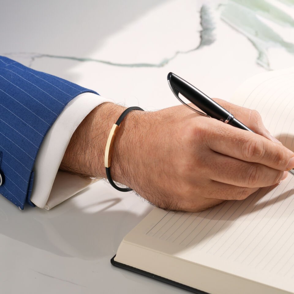 Small Plaka Kauçuk Bileklik