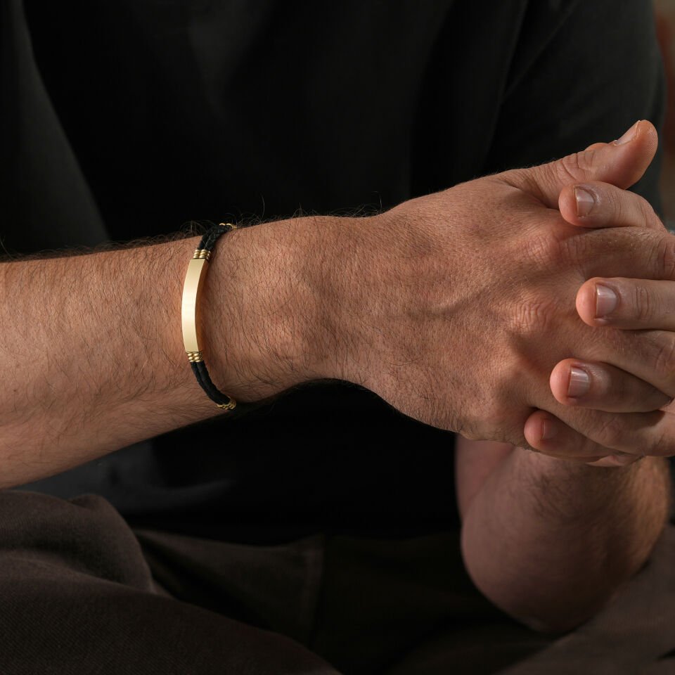 Parçalı Plaka Erkek Bileklik