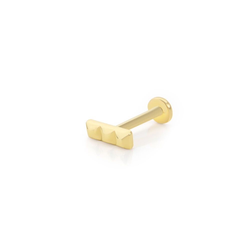Bar Tragus Altın Piercing