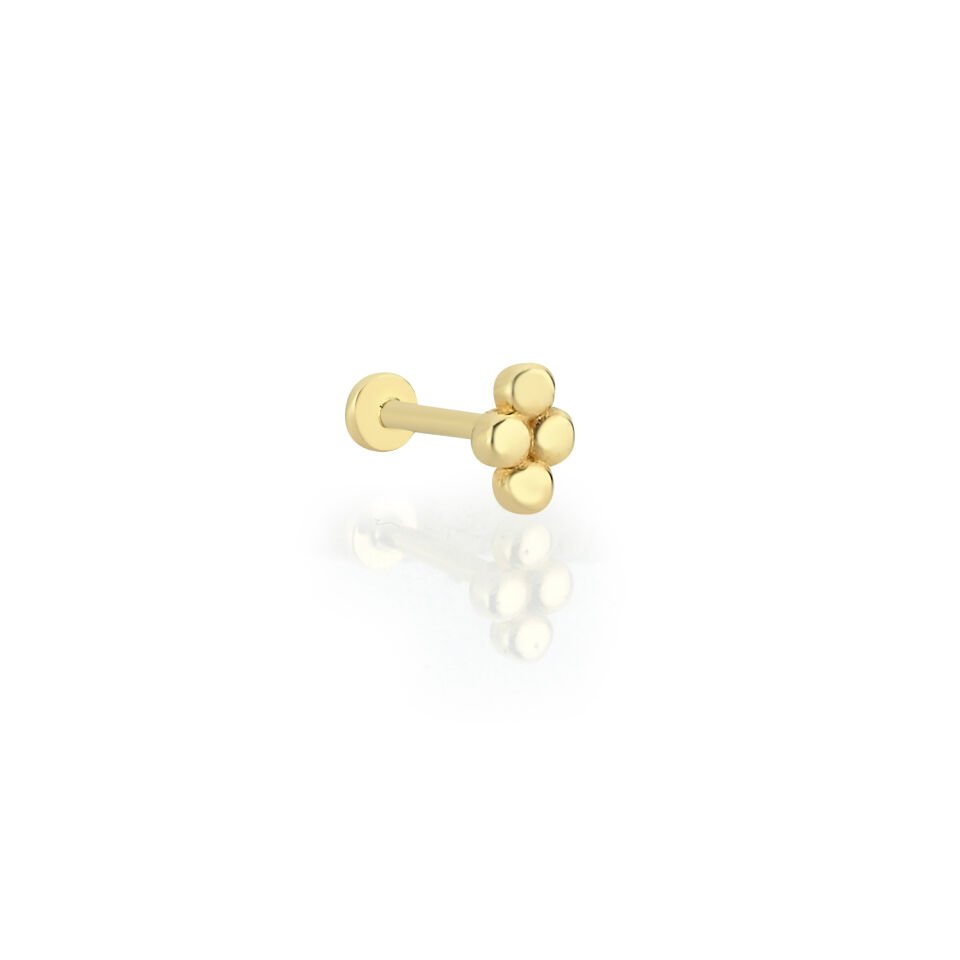 Minimal Tragus Altın Piercing