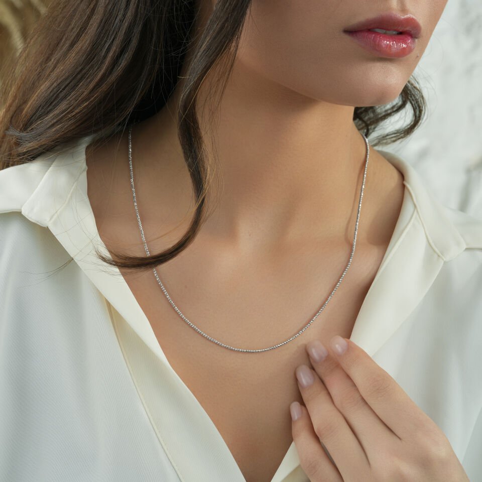 Beyaz Slim Dorica Zincir