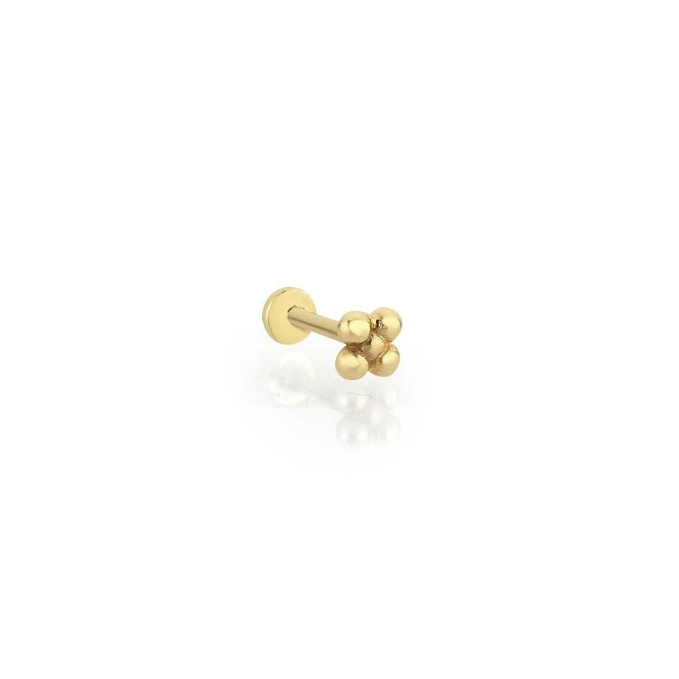 Mini Toplu Tragus Altın Piercing