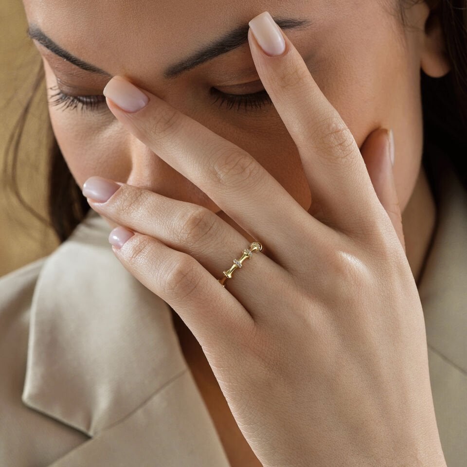 Taşlı Kemik Yüzük