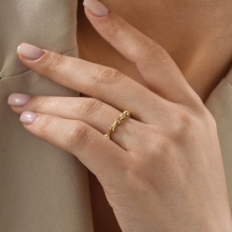 Taşlı Kemik Yüzük