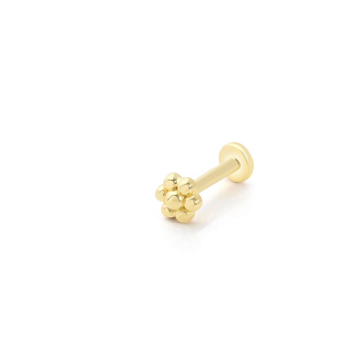 Çiçek Tragus Altın Piercing