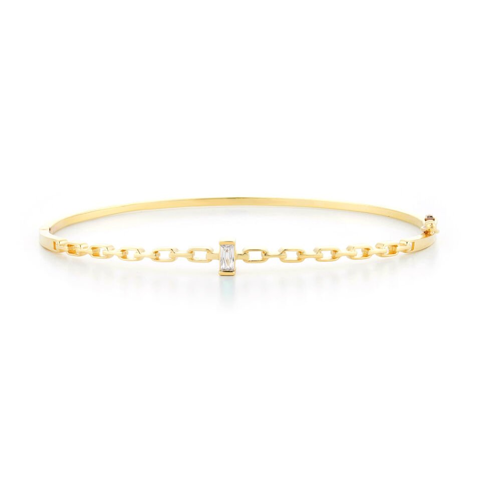 Renkli Baget Taşlı Kelepçe