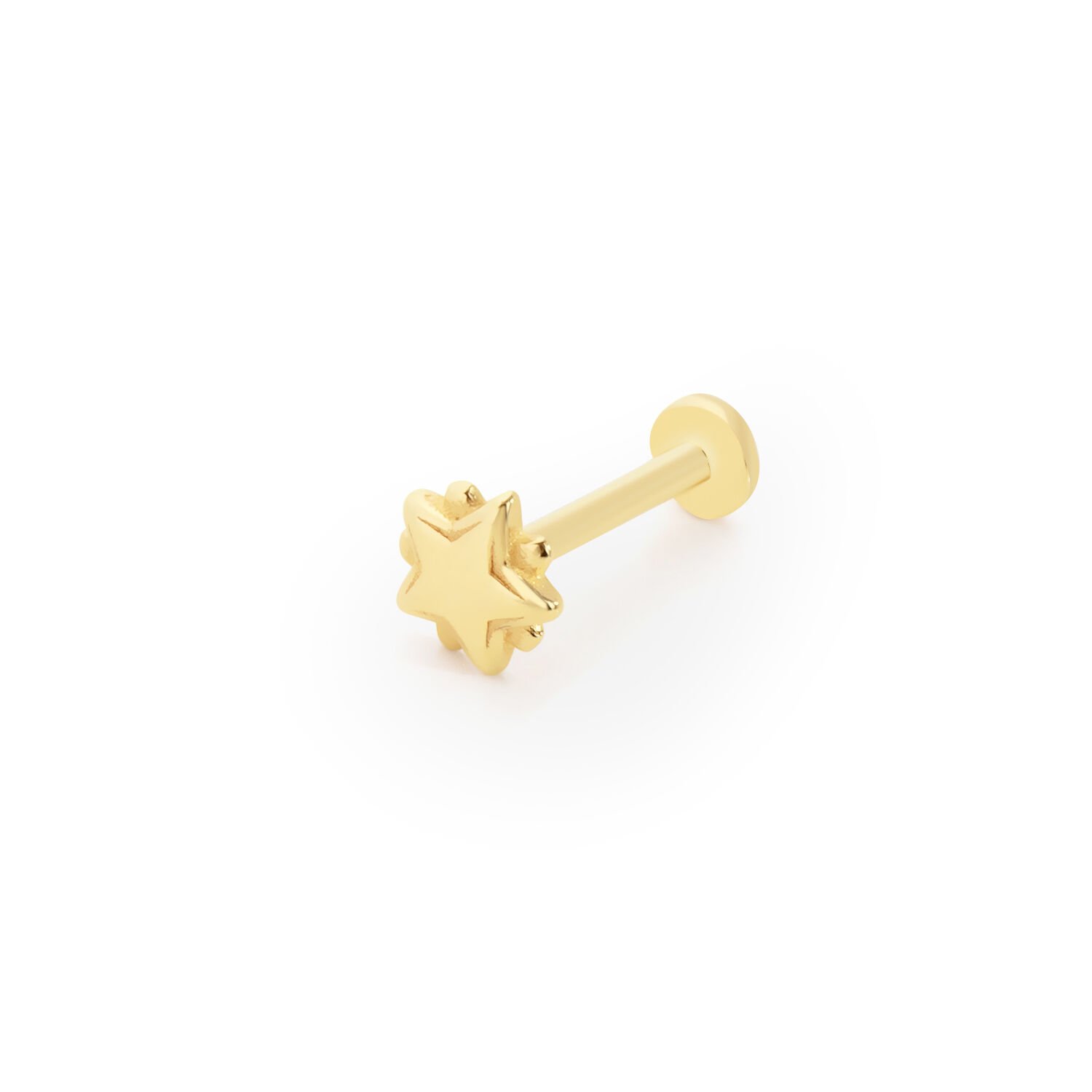 Yıldız Tragus Altın Piercing