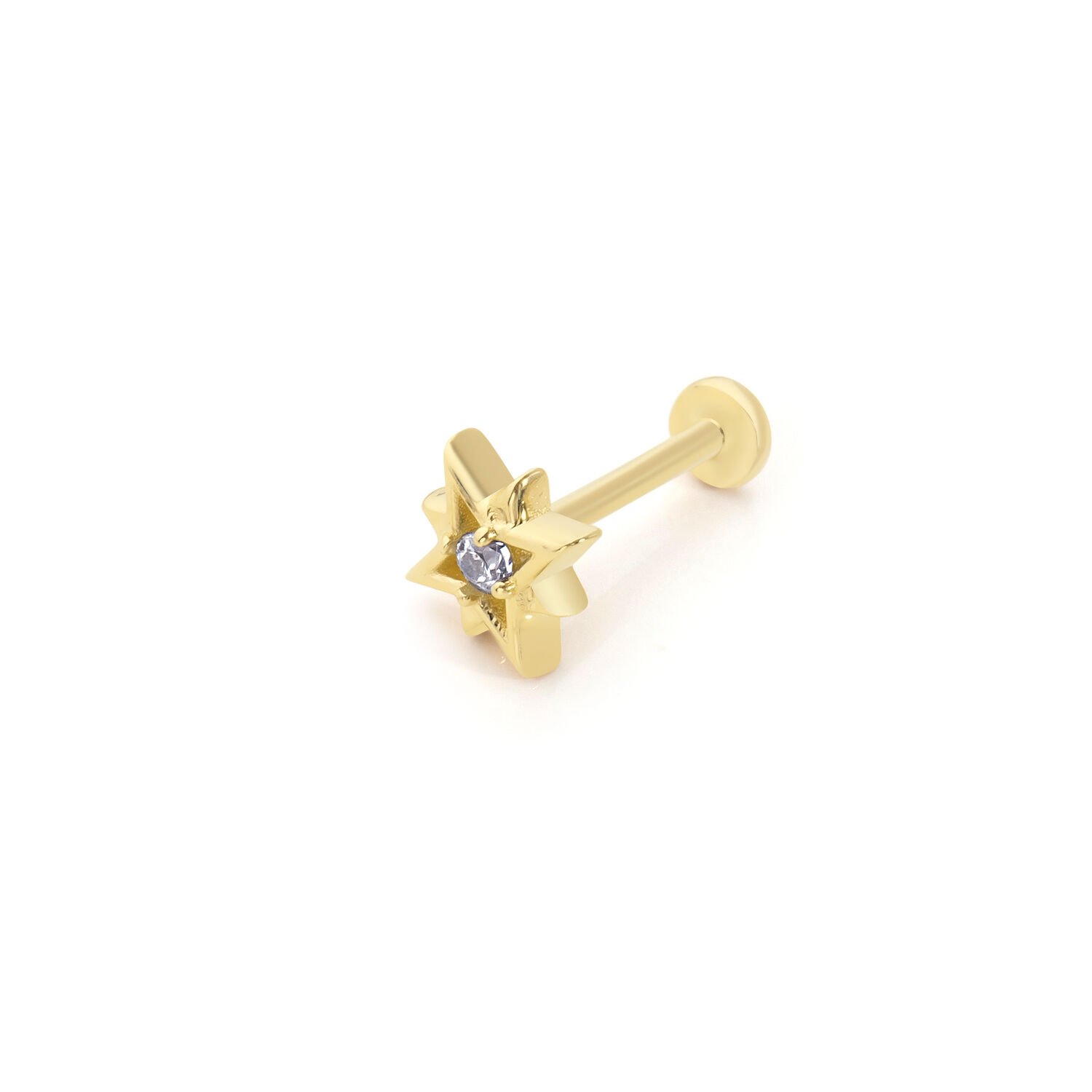 Yıldız Tragus Altın Piercing