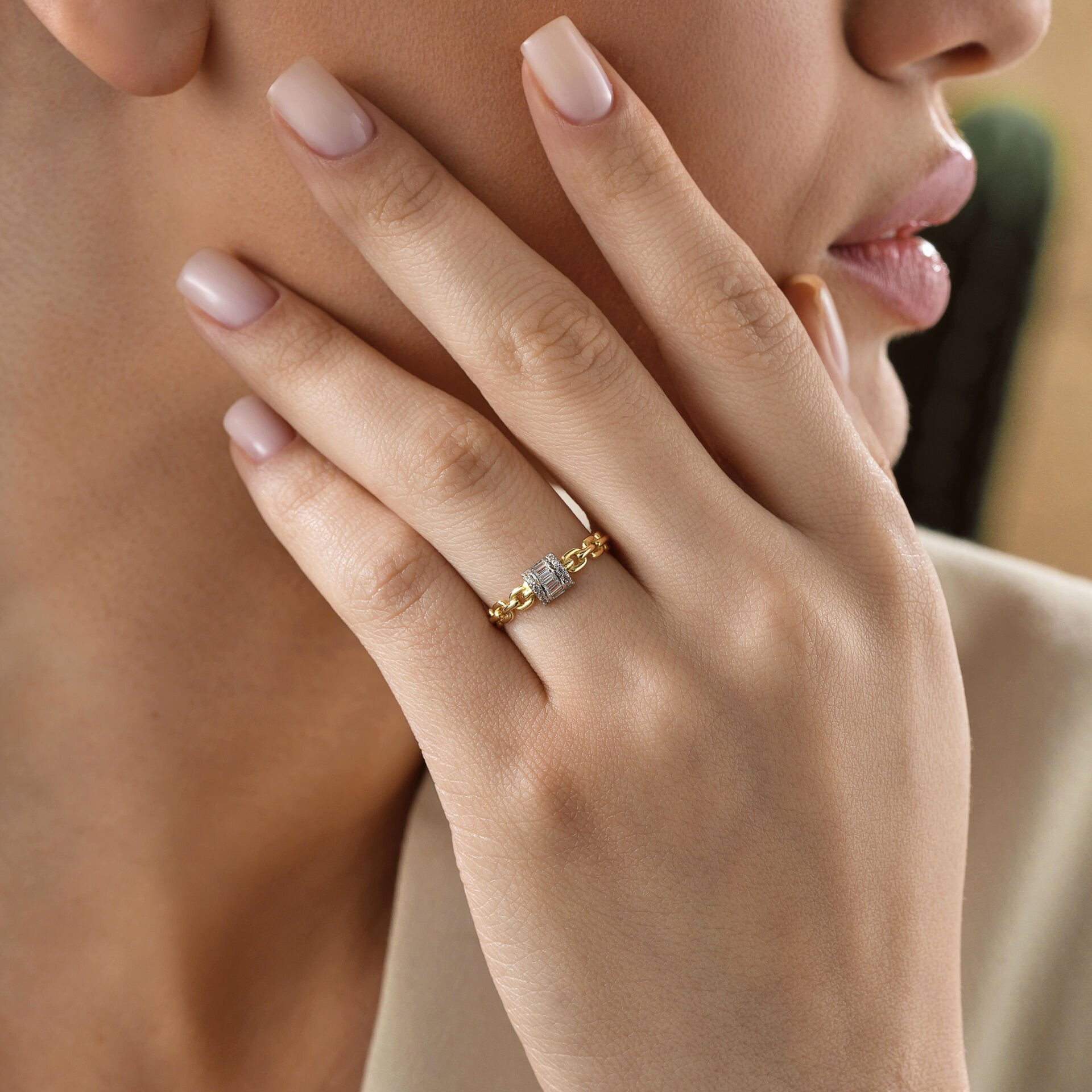 Baget Taşlı Yüzük