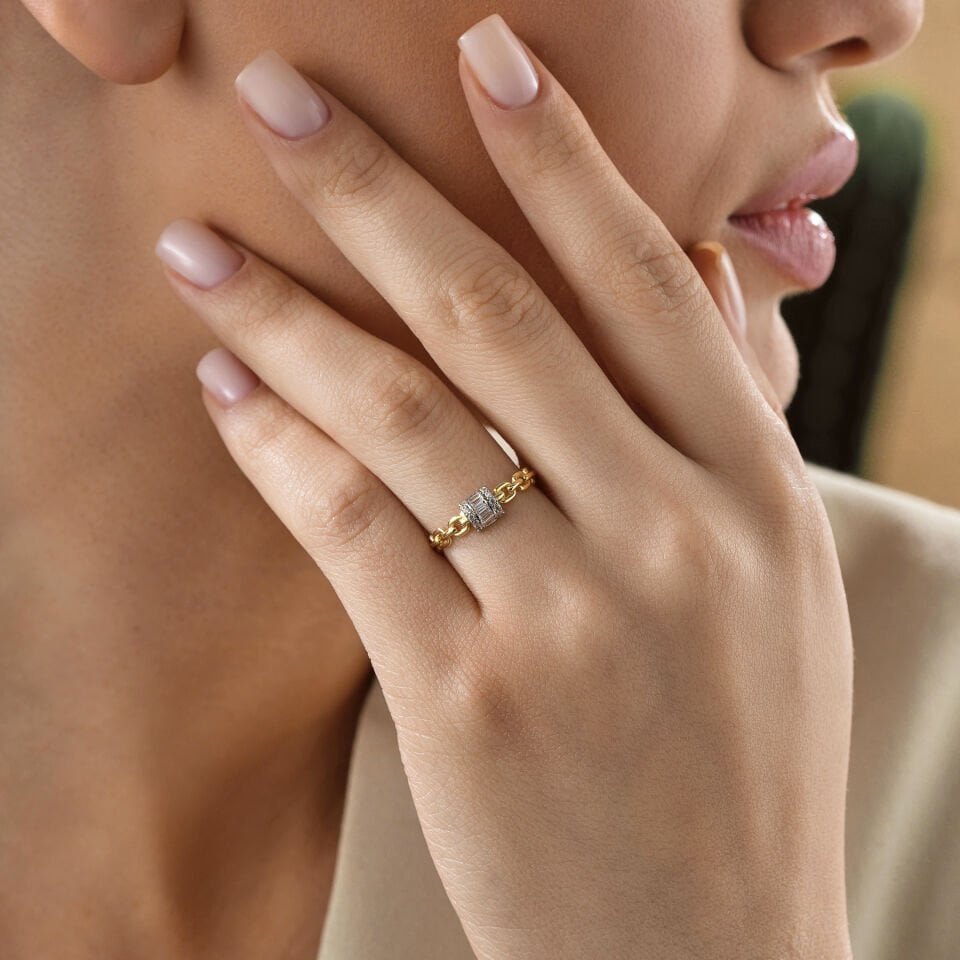 Baget Taşlı Yüzük