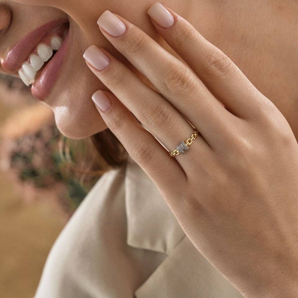 Baget Taşlı Yüzük