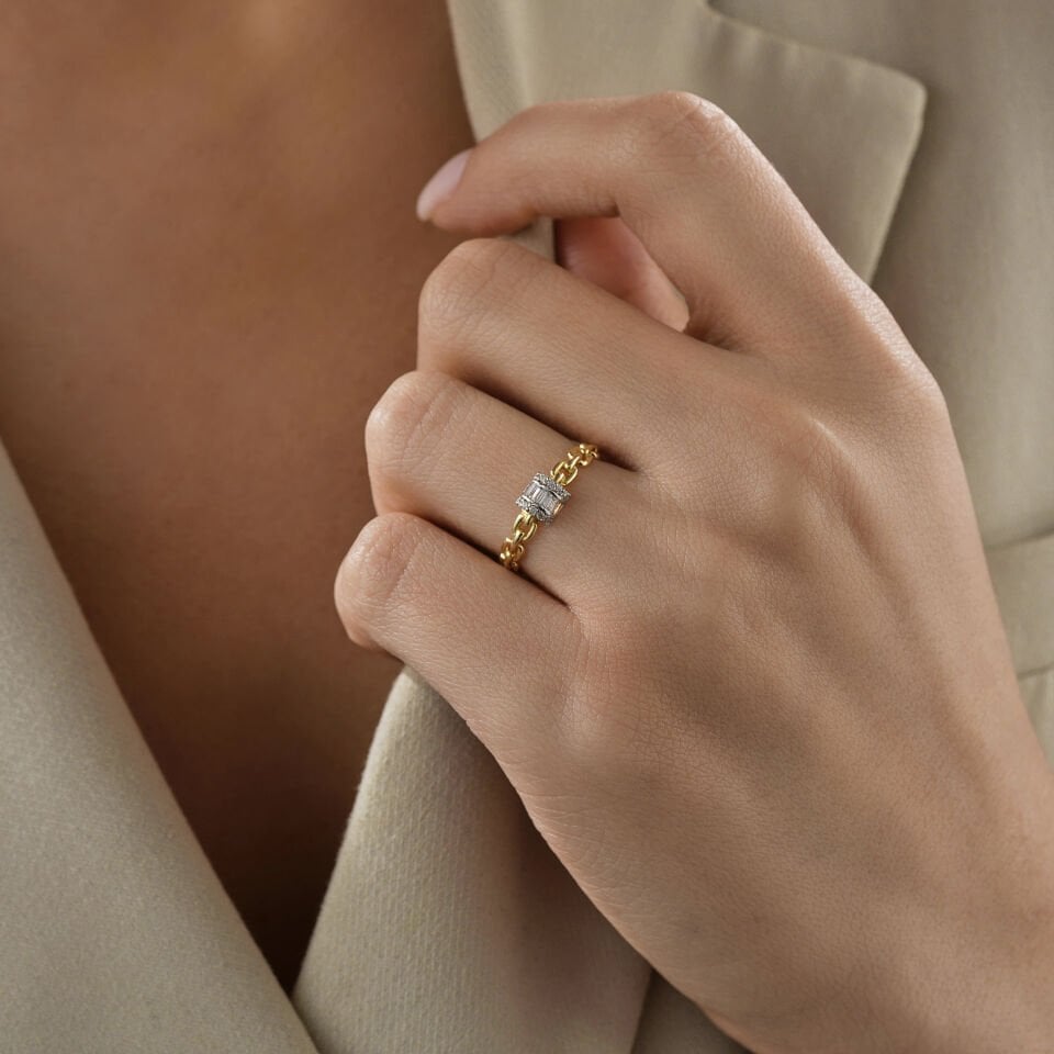 Baget Taşlı Yüzük