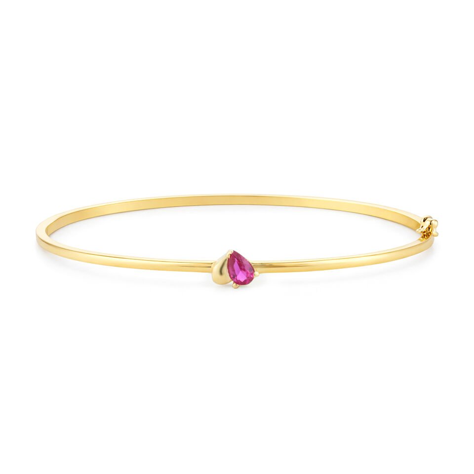 Mini Taşlı Kalp Kelepçe