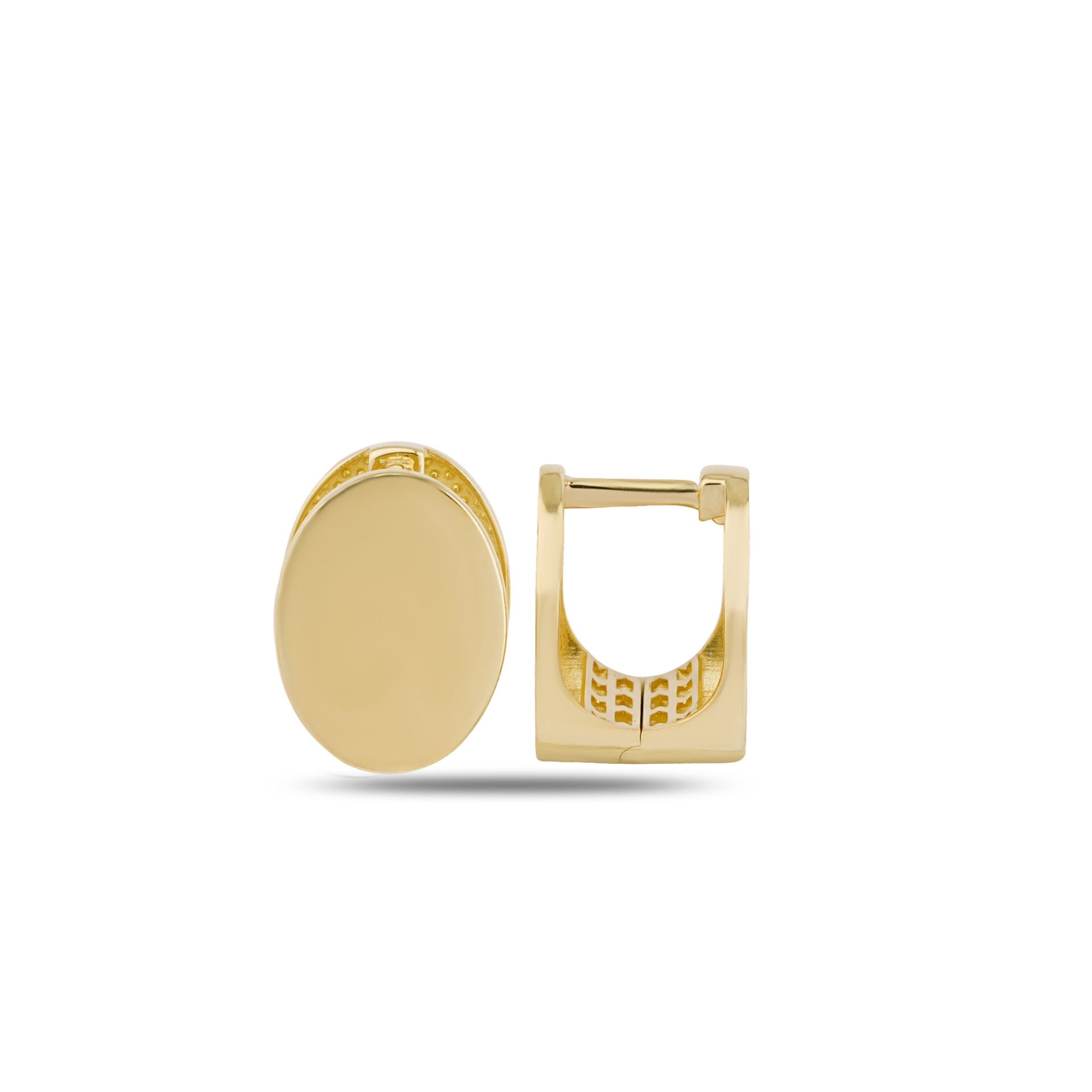 Oval Minimal Küpe