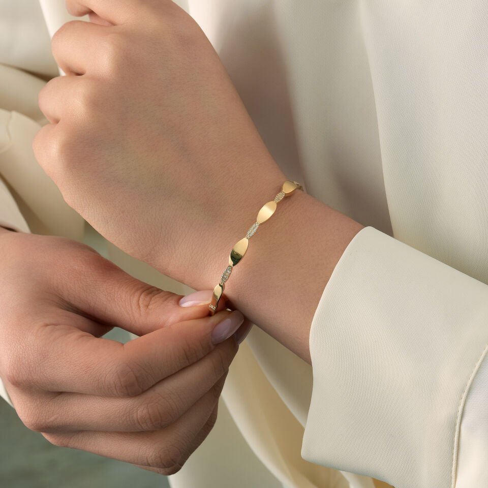 Taşlı Elips Kelepçe