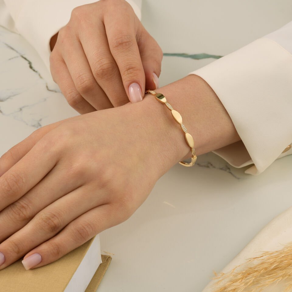 Taşlı Elips Kelepçe