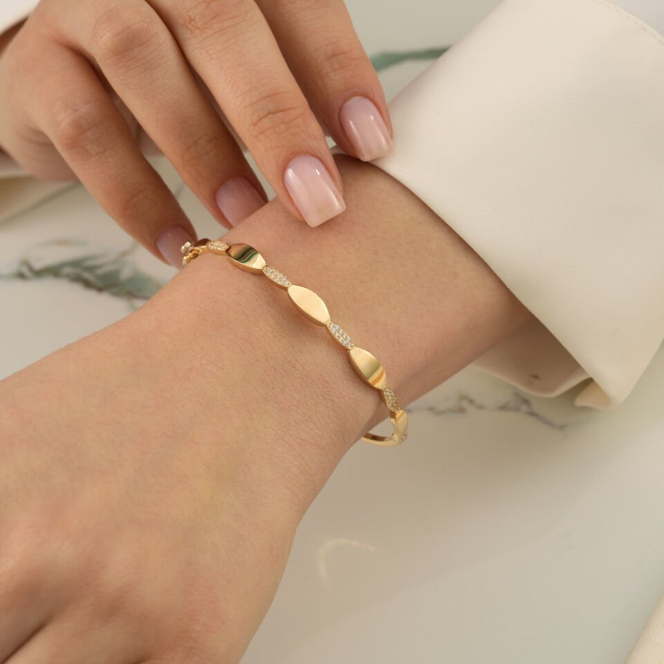 Taşlı Elips Kelepçe