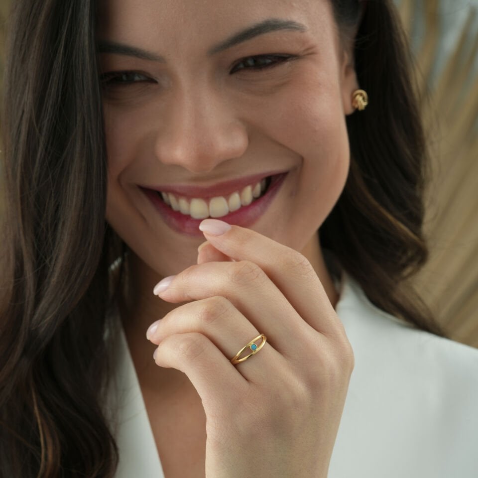 Firuze Kafes Yüzük