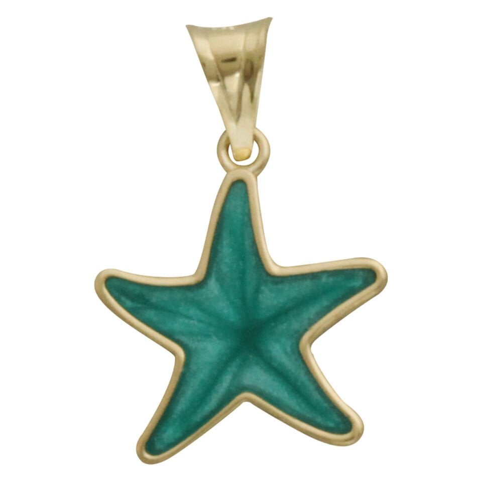 Yeşil Yıldız Kolye Ucu Charm