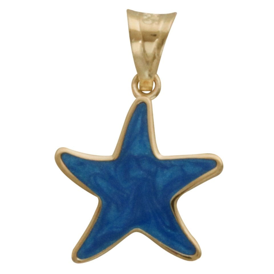 Mavi Yıldız Kolye Ucu Charm