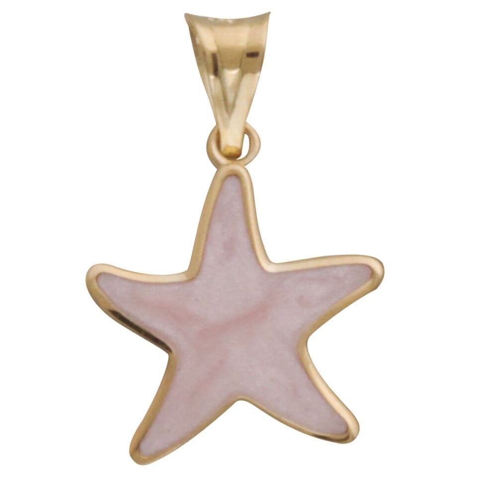 Pembe Sedefli Kolye Ucu Charm