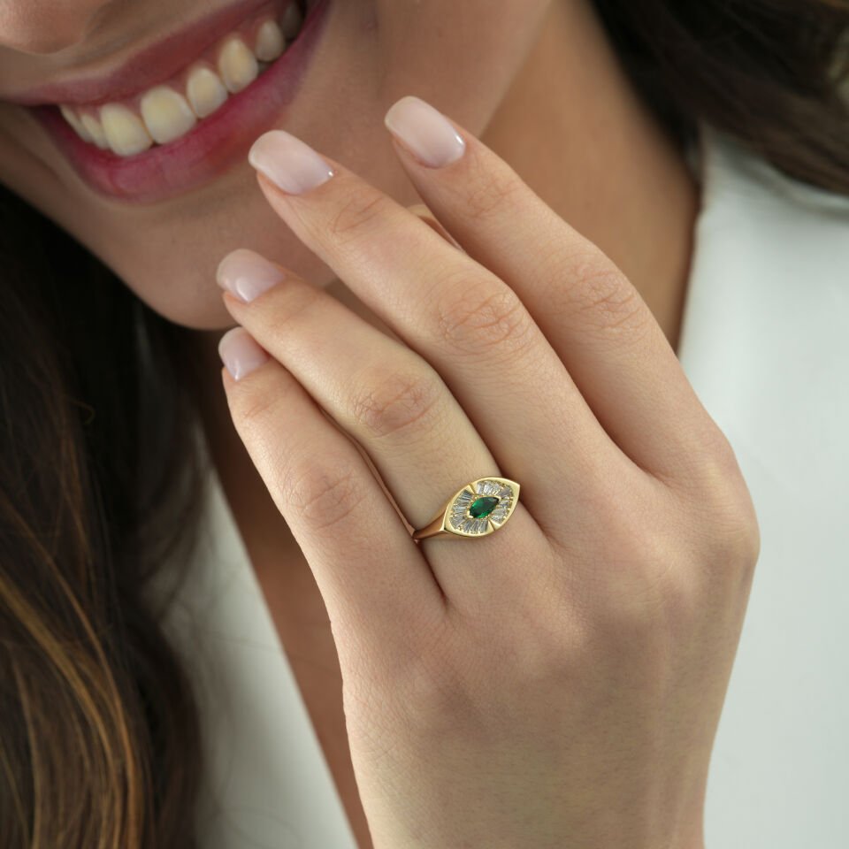 Baget Taşlı Yüzük