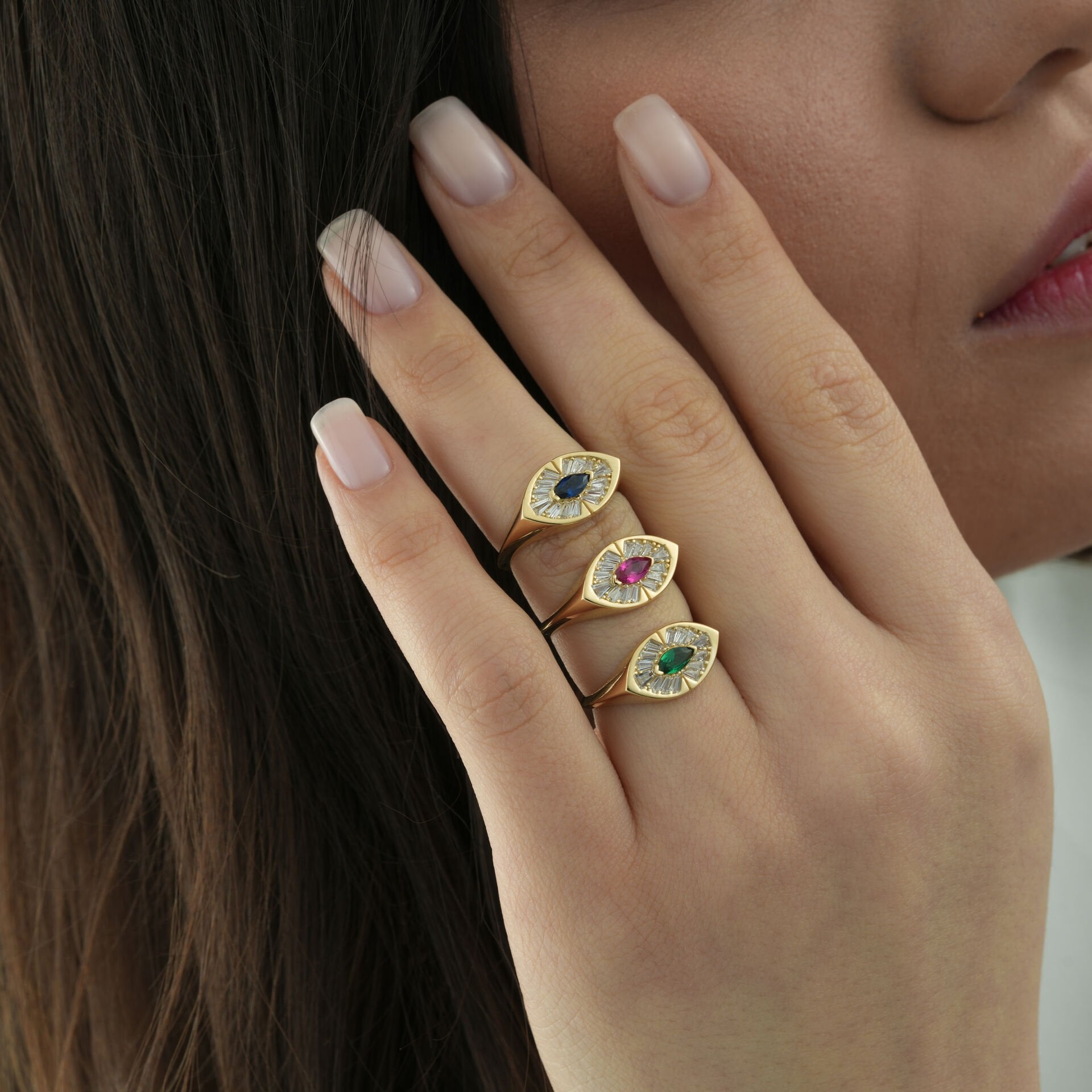 Baget Taşlı Yüzük