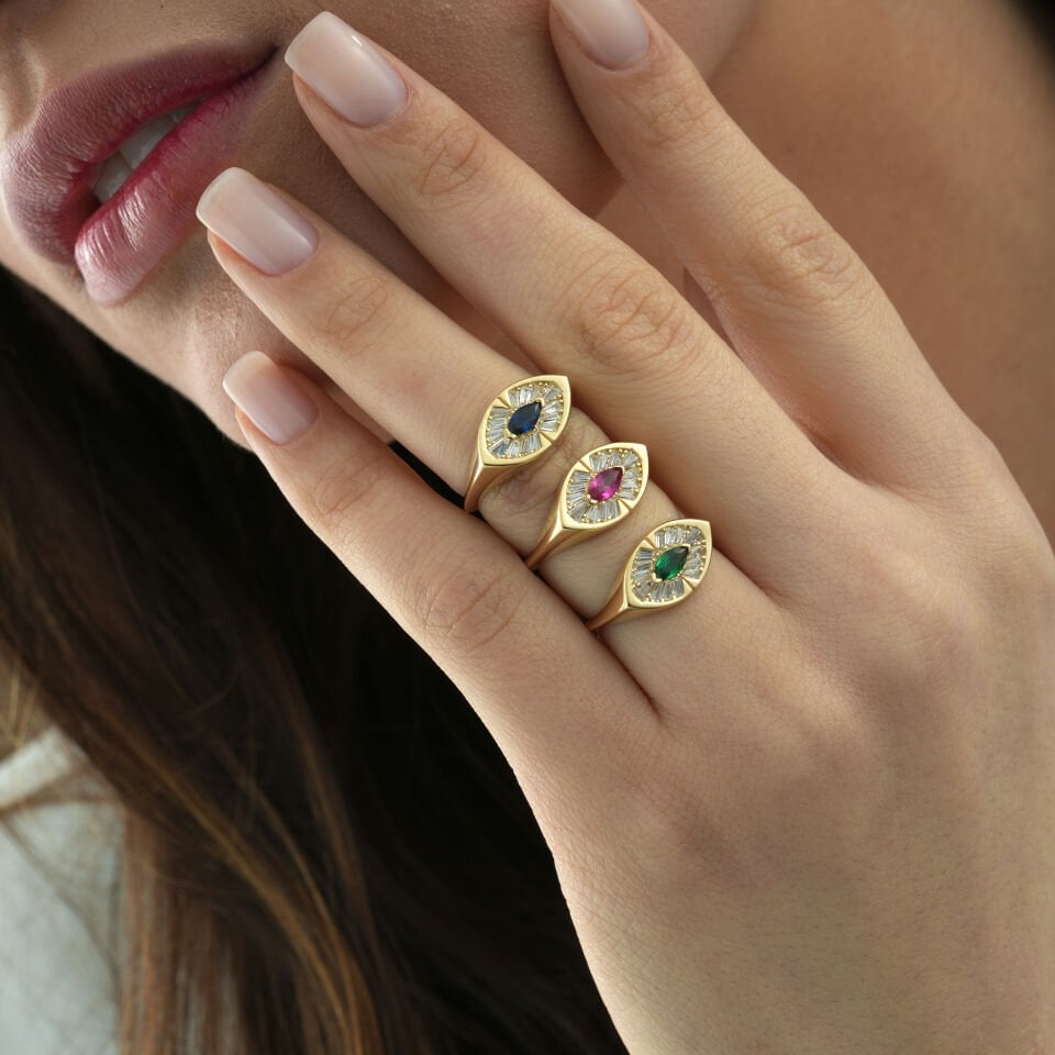 Baget Taşlı Yüzük