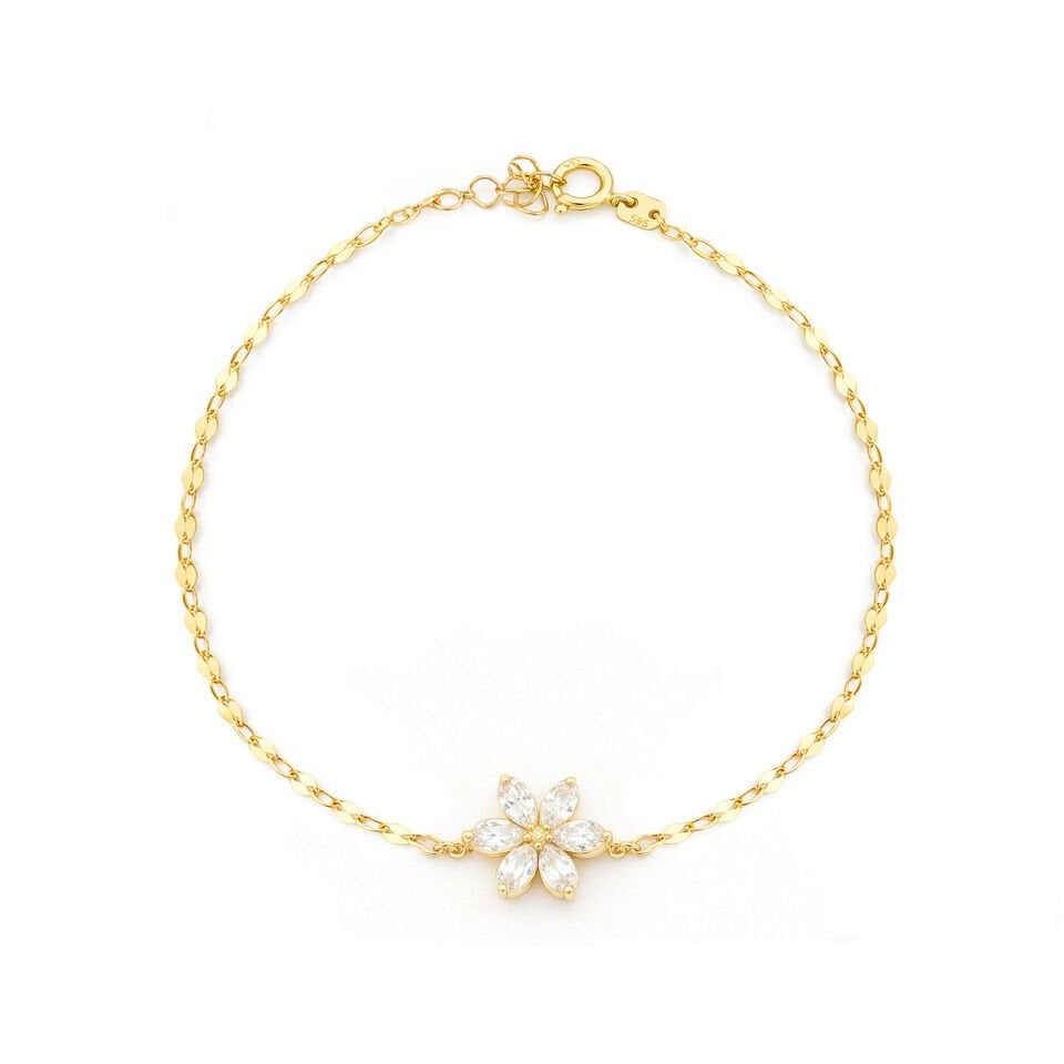 Aynalı Çiçek Bileklik