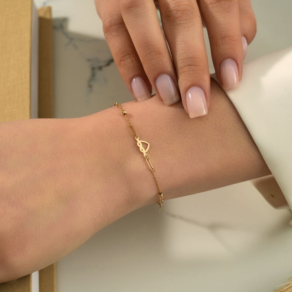 Kalp Düğüm Bileklik