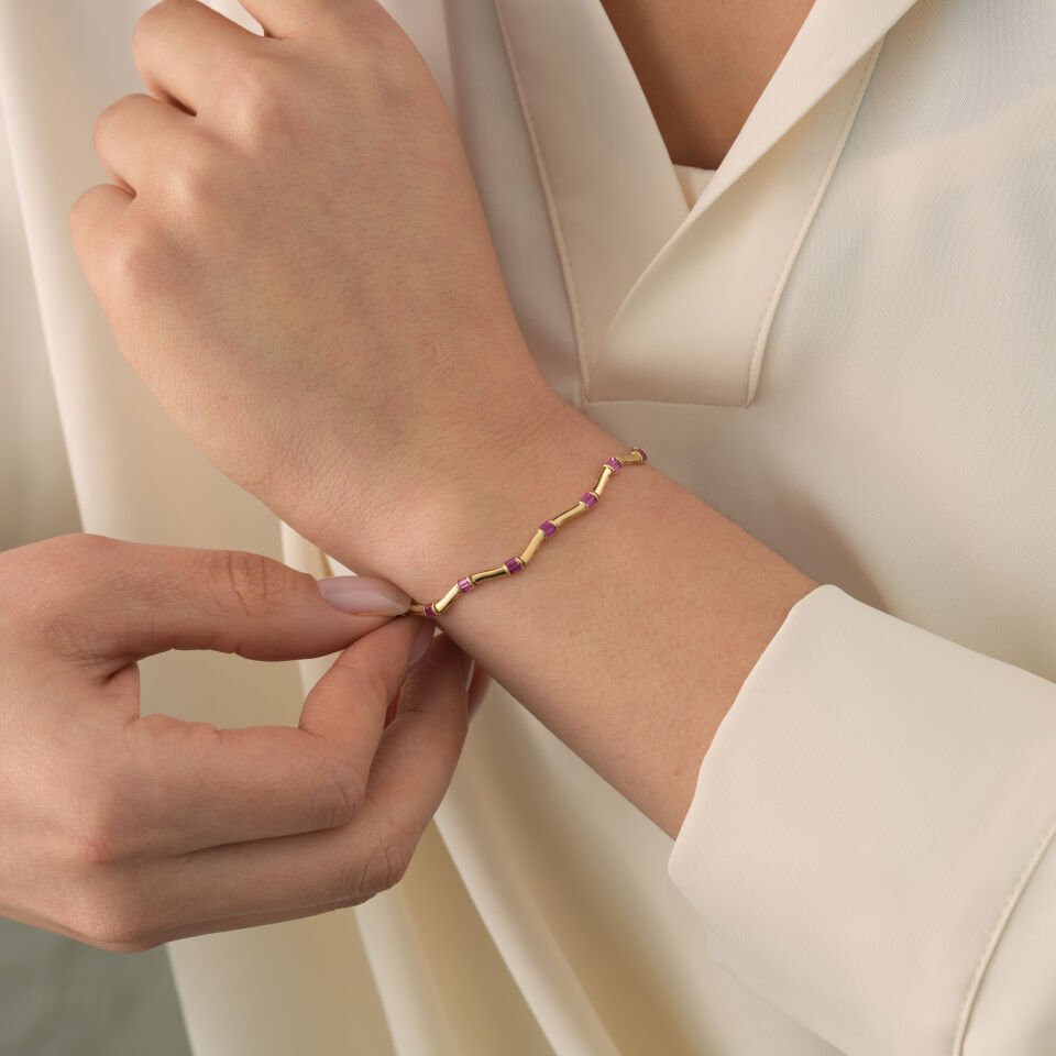 Renkli Taşlı Bileklik