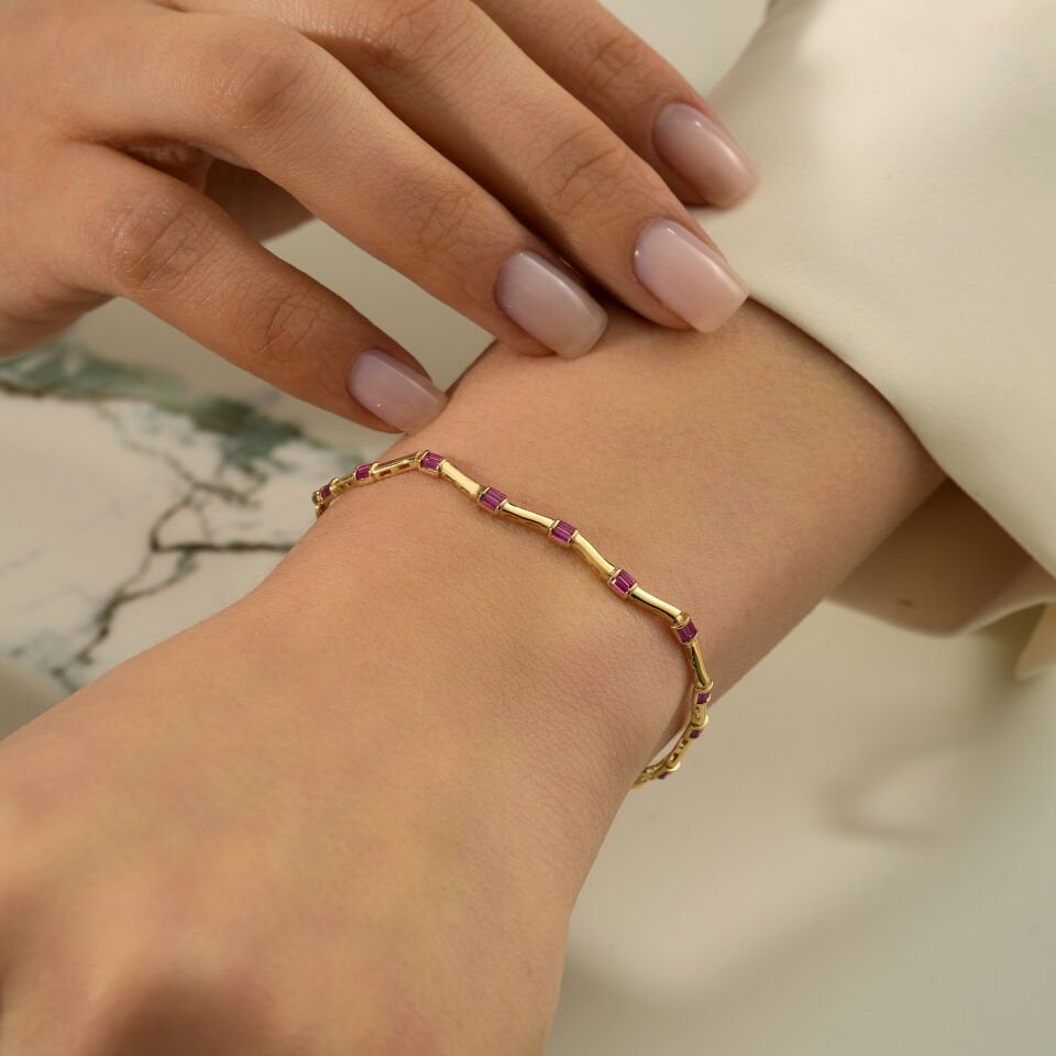 Renkli Taşlı Bileklik