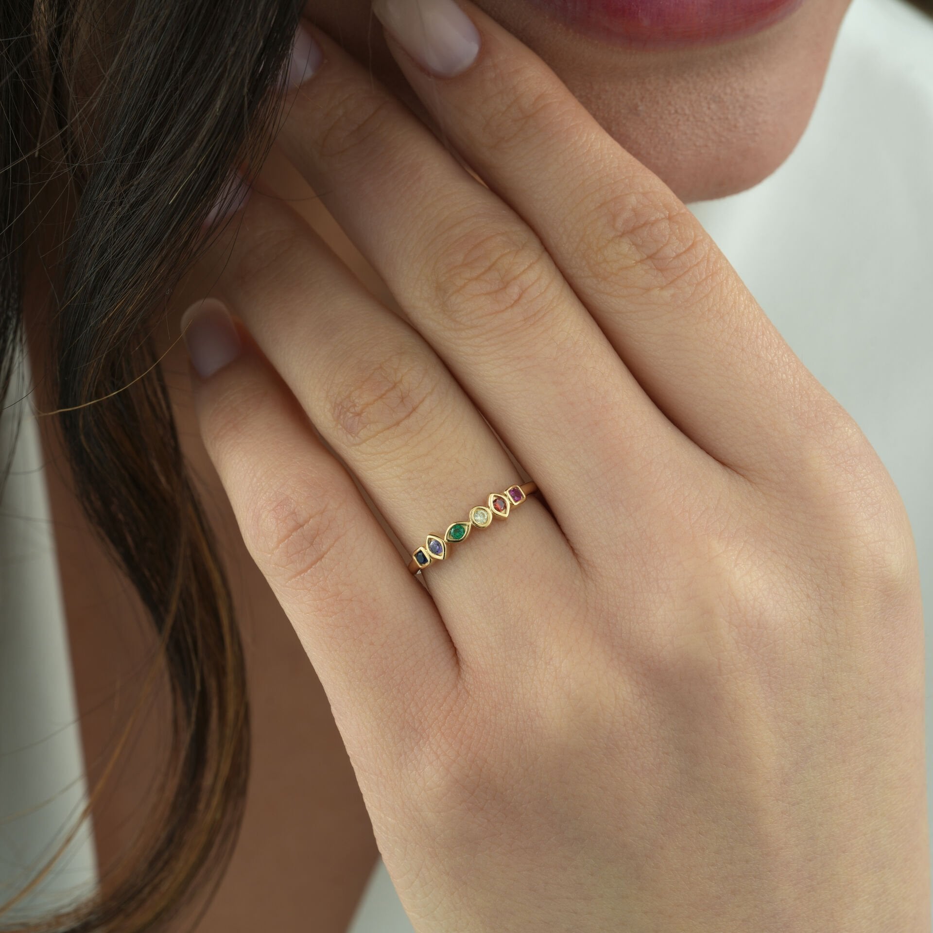Gökkuşağı Renkli Yüzük